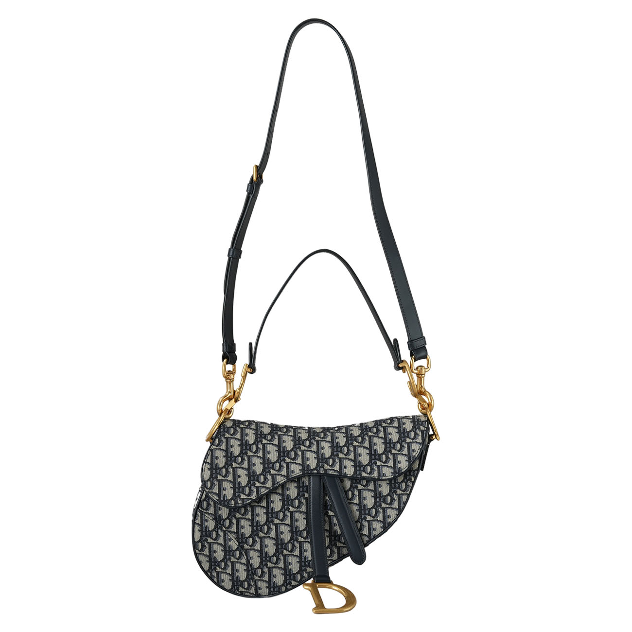 CHRISTIAN DIOR(USED)크리스찬디올 오블리크 새들백 미듐